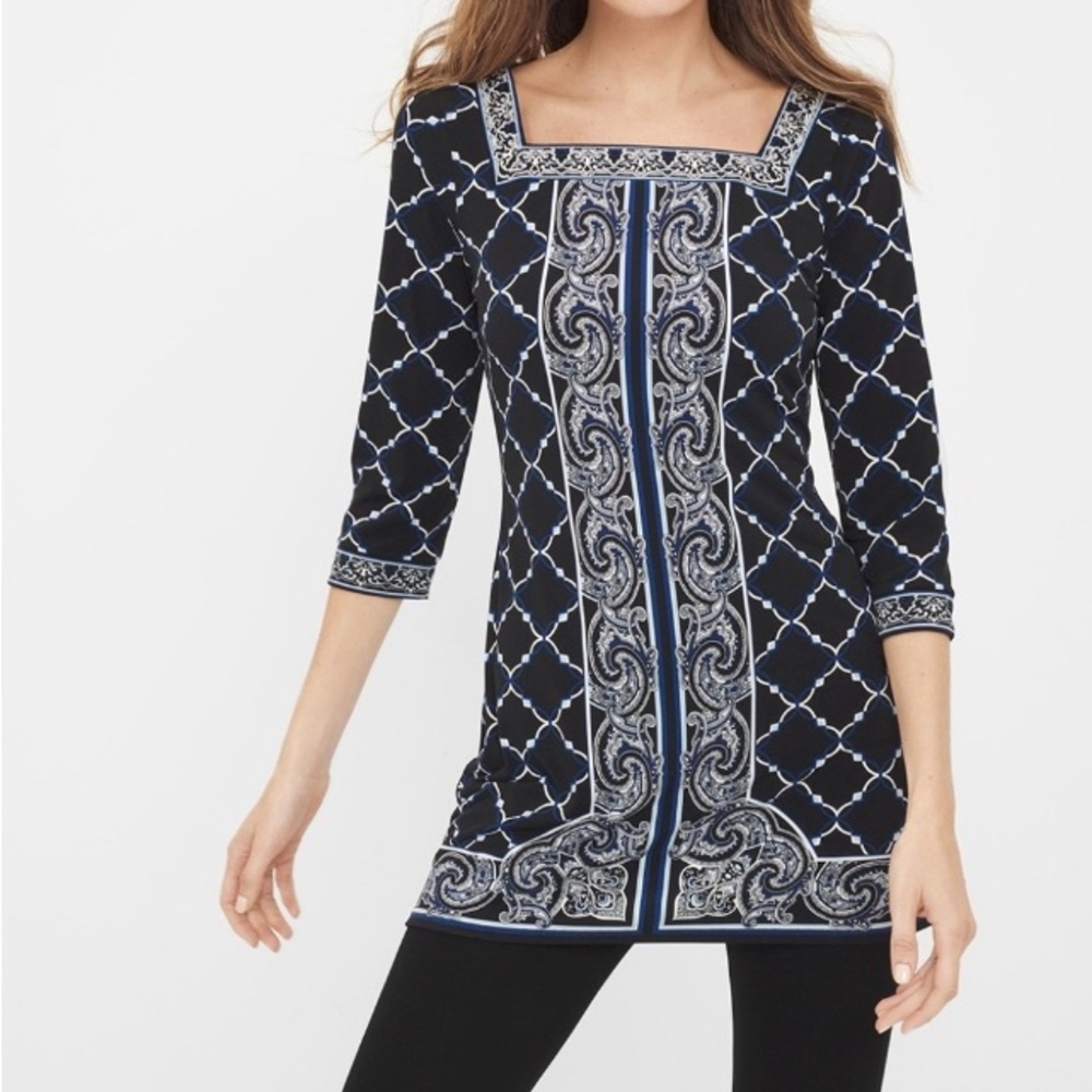 Size Small White House Black Market Square Neck tunic blouse NWT Mini Dress WHBM